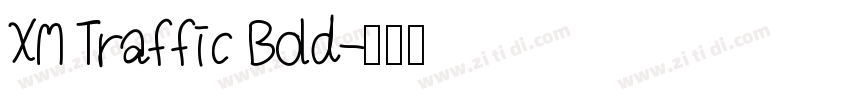 XM Traffic Bold字体转换